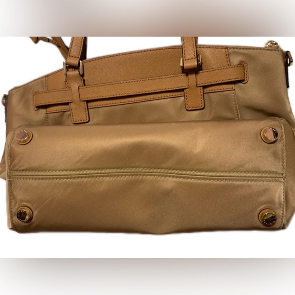 Michael Kors Tan Hamilton Nylon Satchel - Large - Picture 6 of 7